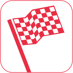 icon motorsport rot auf weiss 250px
